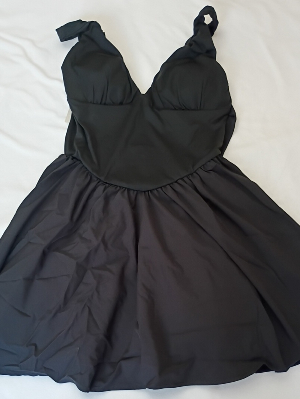 HALARA XSmall Black Fit & Flare Snatched Waist Padded Mini Dress P017